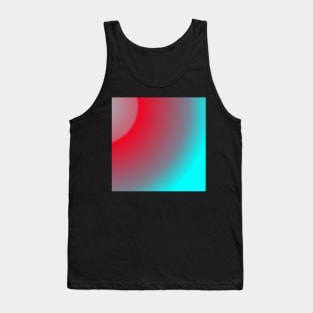 Holographic aqua and red watercolor gradient Tank Top
